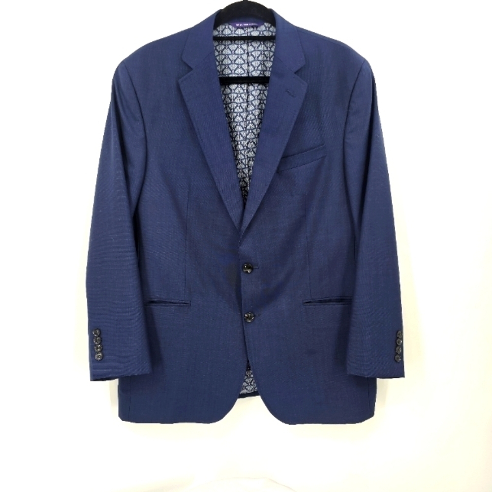 Ted Baker London Wool Blazer 44R | Karl Trim Fit Stretch Navy Suit Jacket